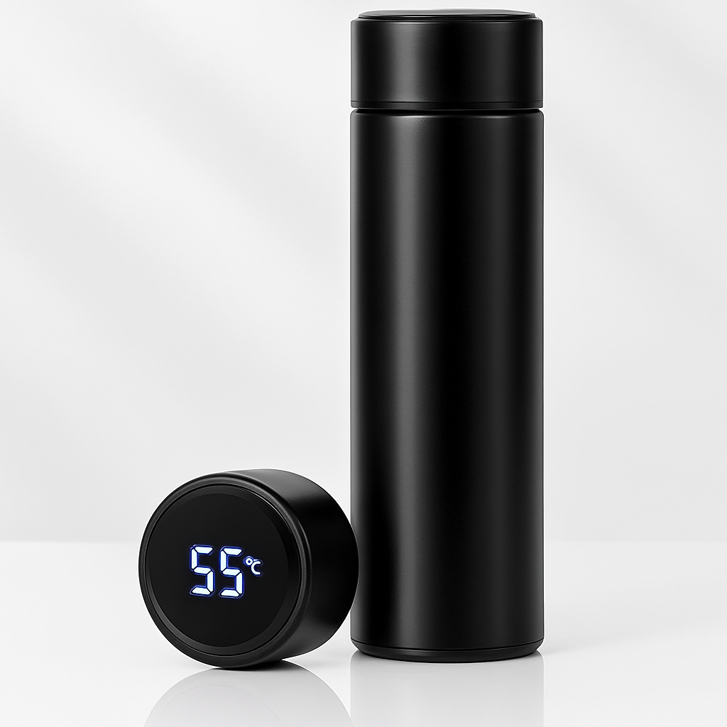 Smart LED Temperature Display Water Bottle – Hot & Cold, 500ml