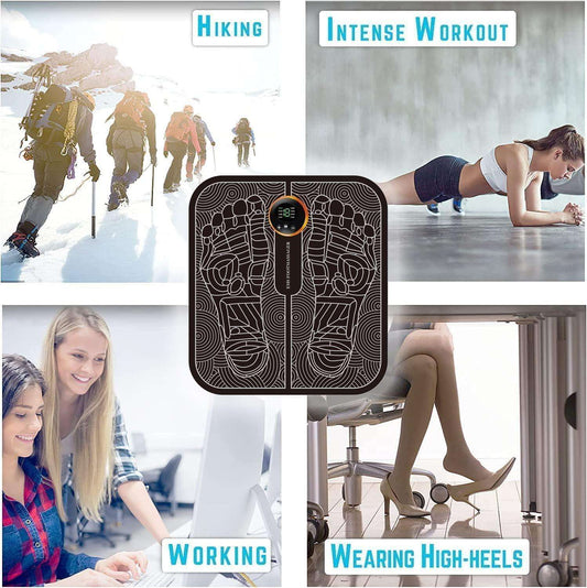 Electric Vibrating Bubble Ems Foot Massager Pad