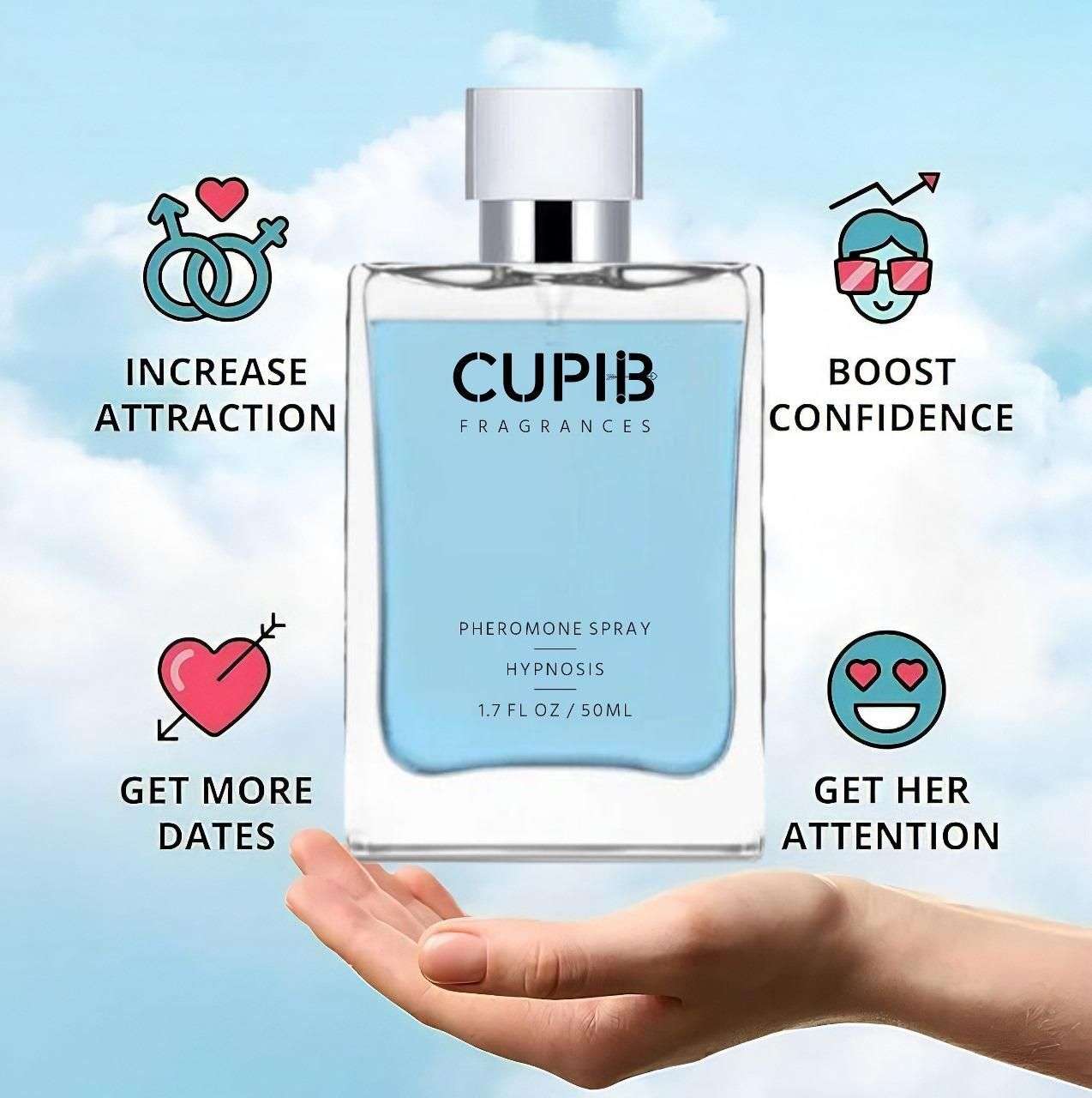 Cupid Pheromone Cologne/Perfume for Men 50 ML
