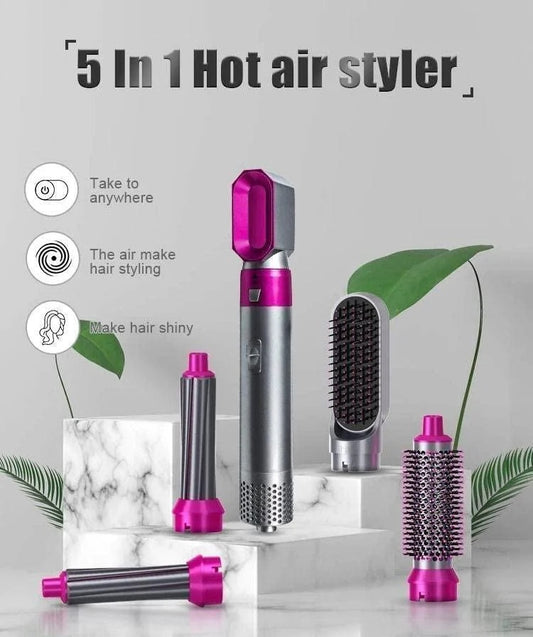 5 in 1 Multifunctional Hair Dryer Styling Tool| Hair Comb | Hair Curler
